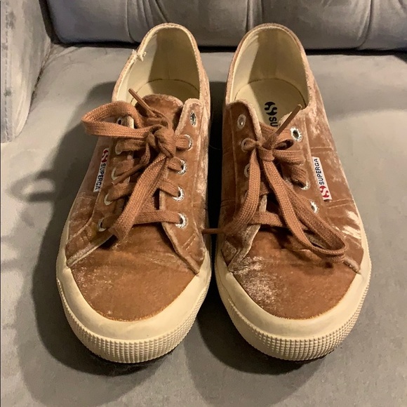 superga velour sneakers